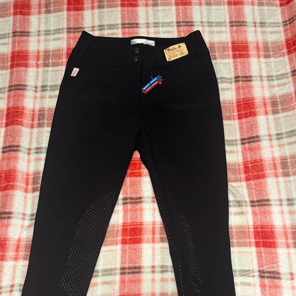 The Tailored Sportsman Black Mid Rise Riding Pants